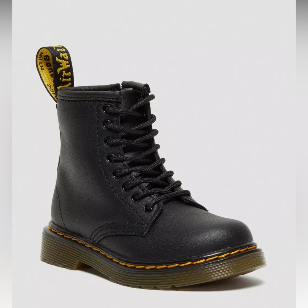 TODDLER 1460 SOFTY T LEATHER LACE UP BOOTS
